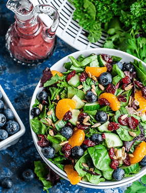 Blueberry Amandine Salad